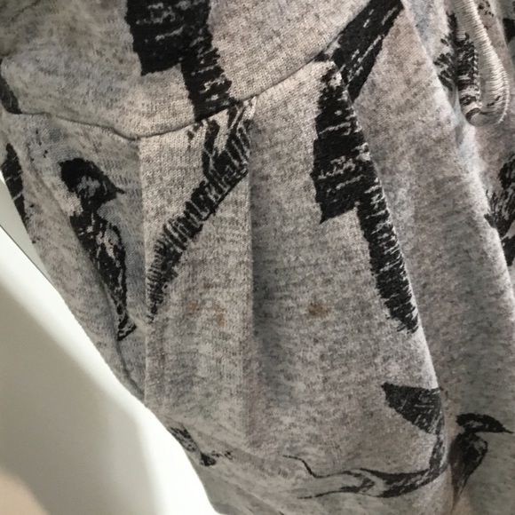 Caroline Morgan Sz S Au Grey Possible Bird Pattern AUC - Picture 3 of 6